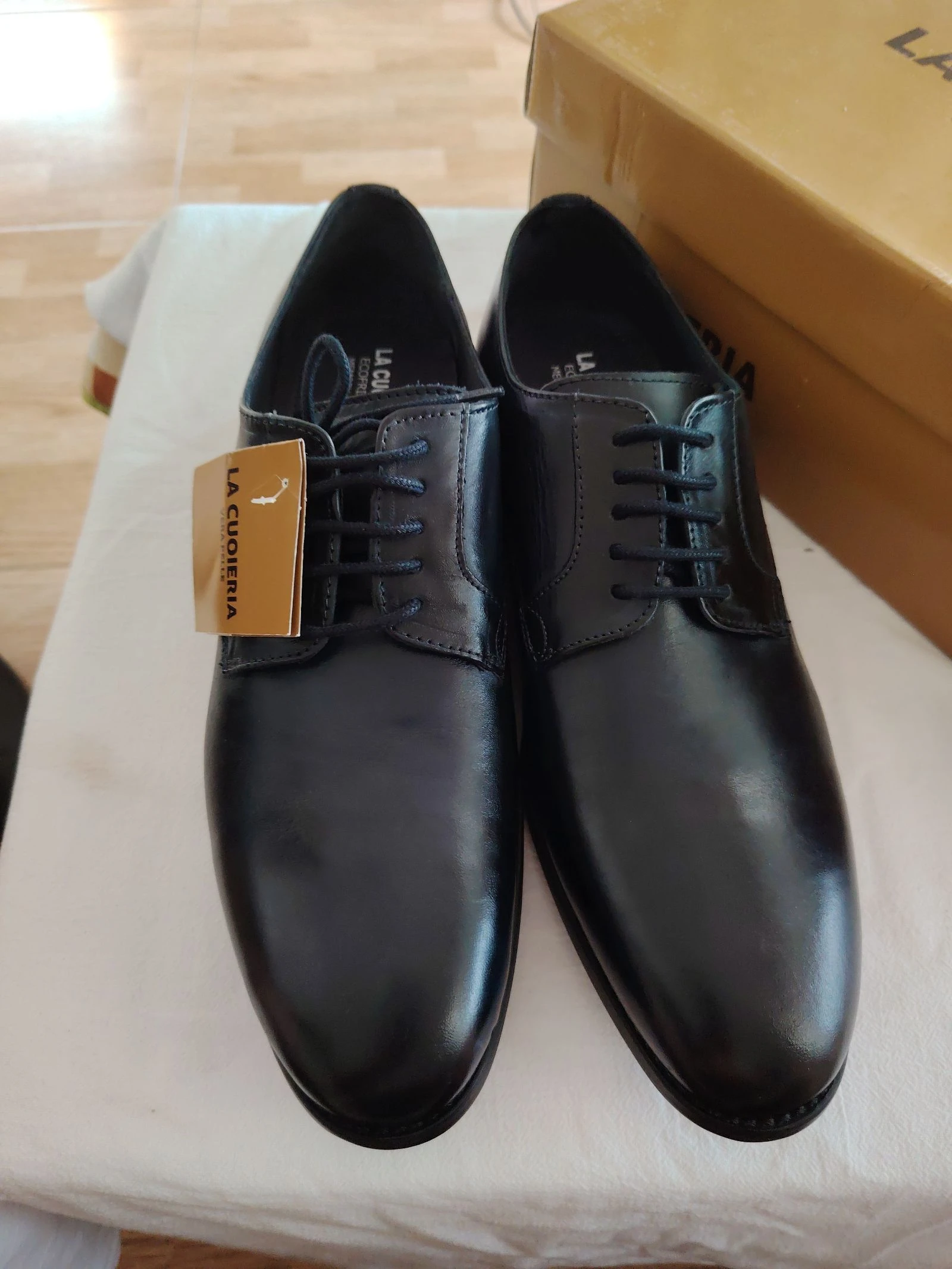 Sapatos de couro La Cuoieria homem tamanho 43 – photo 8